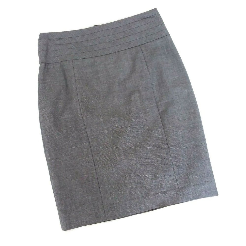 H&M Gray Crosshatch Pattern Pencil Skirt NWOT